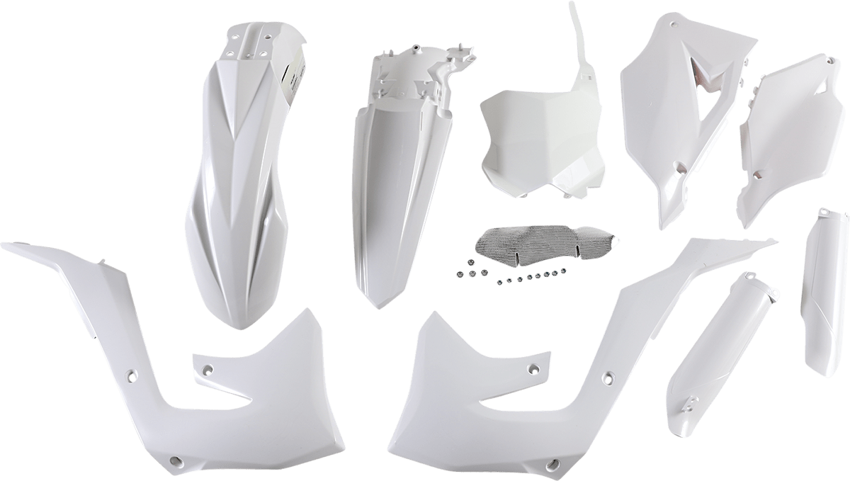 Acerbis 2736290002 Full Replacement Plastic Kit in White for 2019-2024 Kawasaki KX250 and KX450 motorcycles