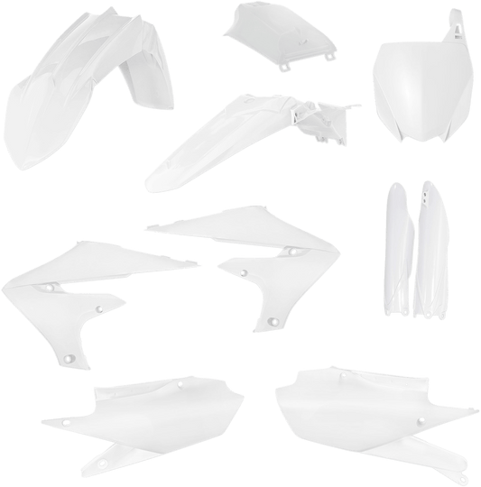 Acerbis 2736350002 Full Replacement Plastic Kit in White for 2019-2024 Yamaha YZ250F and YZ450F
