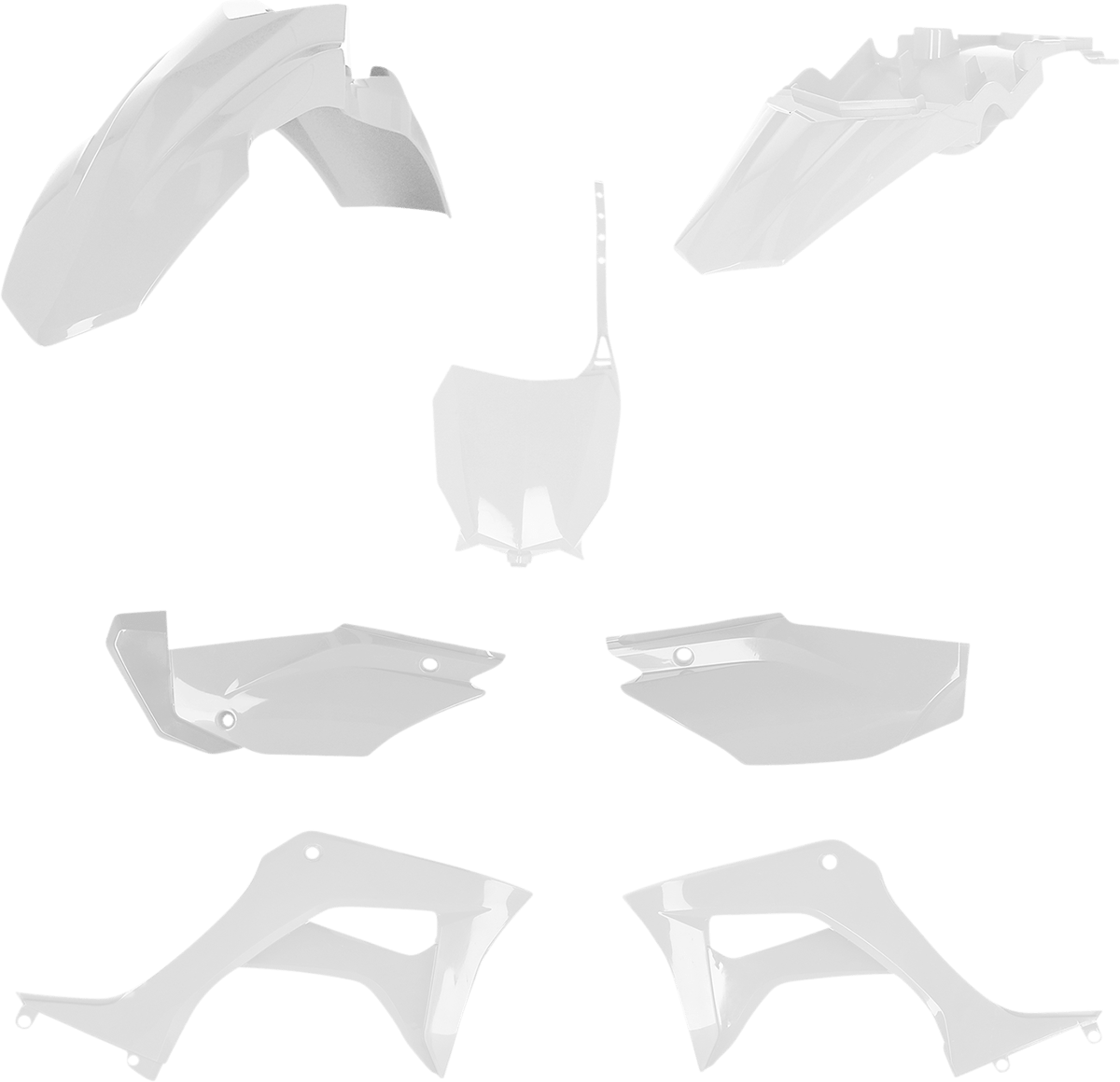 Acerbis 2861930002 Full Replacement Plastic Kit in White for 2019-2025 Honda CRF110F motorcycles