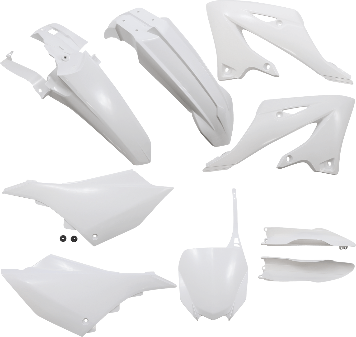 Acerbis 2936150002 Full Replacement Plastic Kit in White for 2022-2025 Yamaha YZ125 and YZ250 motorcycles
