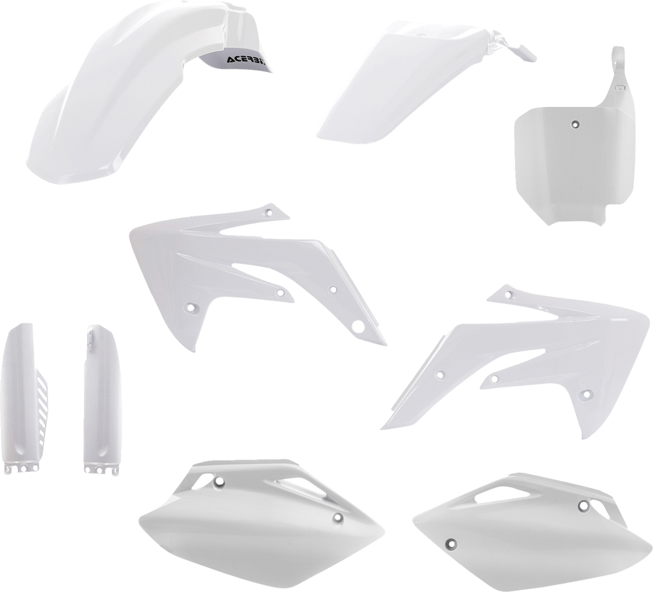 Acerbis 2977570002 Full Replacement Plastic Kit in White for 2007-2025 Honda CRF150R motorcycles