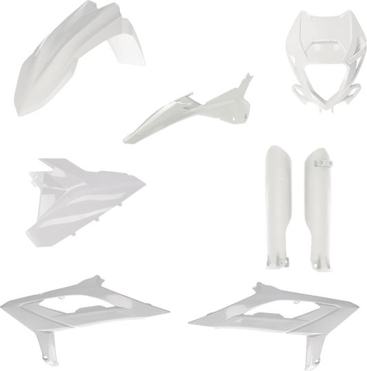 Acerbis 2979470002 Full Body Replacement Plastic Kit in White for 2023-2024 Beta RR motorcycles