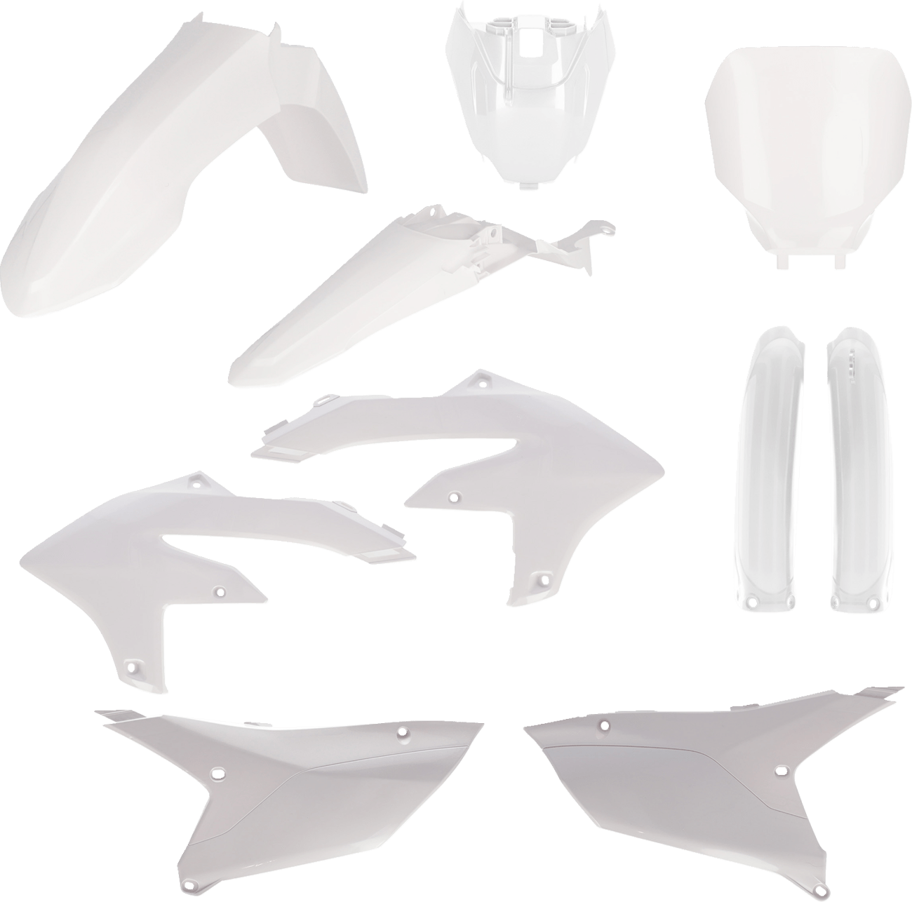 Acerbis 2979590002 Full Replacement Plastic Kit in White for 2023-2025 Yamaha YZ250F and YZ450F motorcycles