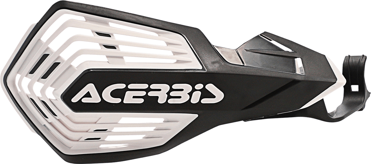 Acerbis K-Future Handguards in Black and White for Yamaha YZ250F and Suzuki RMZ250 motocross and enduro motorcycles