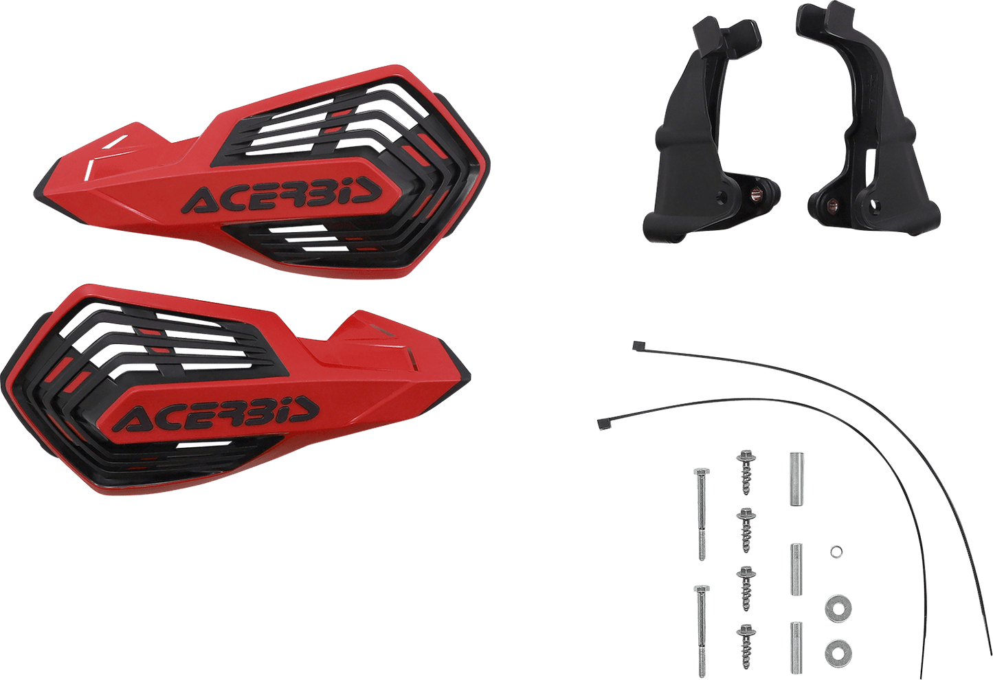 Acerbis K-Future Handguards in Red and Black for KTM 250 SX-F and Husqvarna FC 250 motocross and enduro motorcycles