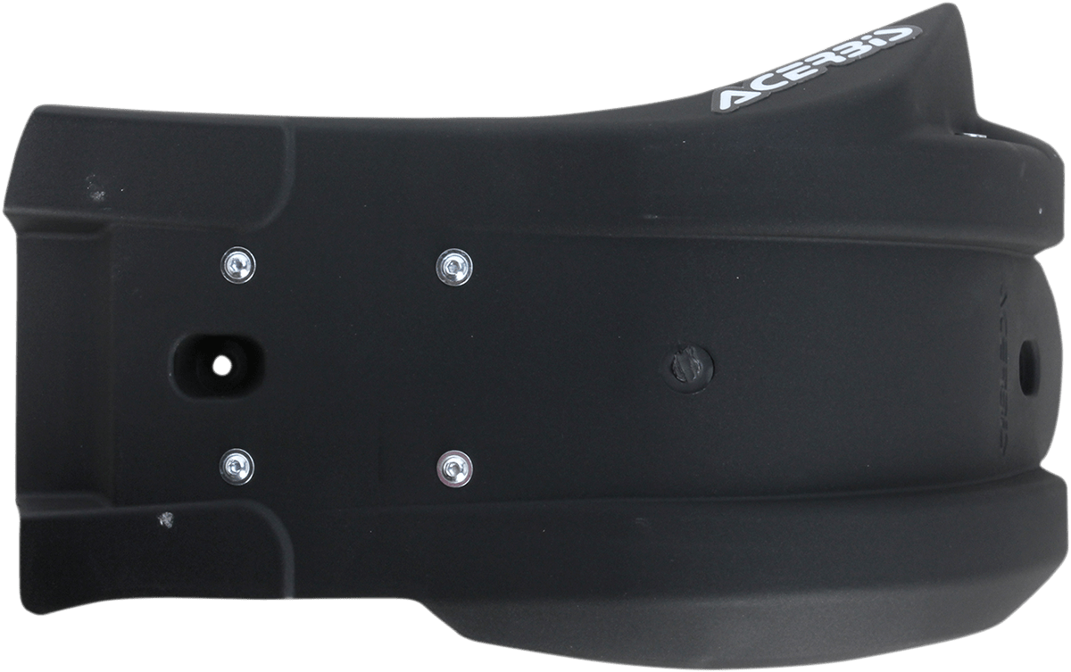 Acerbis Black Polypropylene MX-Style Skid Plate for 2014-2018 Yamaha YZ250F and 2014-2017 YZ450F motorcycles