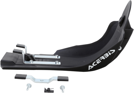 Acerbis Black Polypropylene MX-Style Skid Plate for 2014-2018 Yamaha YZ250F and 2014-2017 YZ450F motorcycles