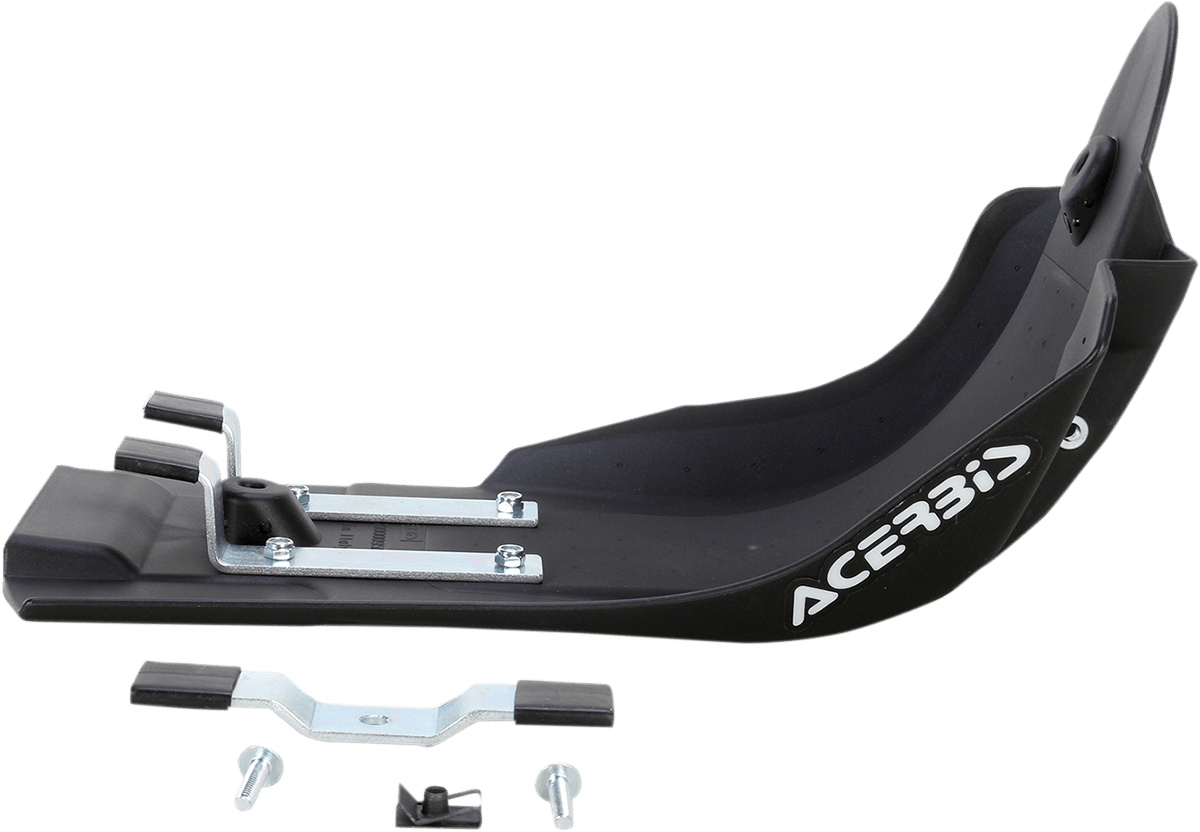 Acerbis Black Polypropylene MX-Style Skid Plate for 2014-2018 Yamaha YZ250F and 2014-2017 YZ450F motorcycles