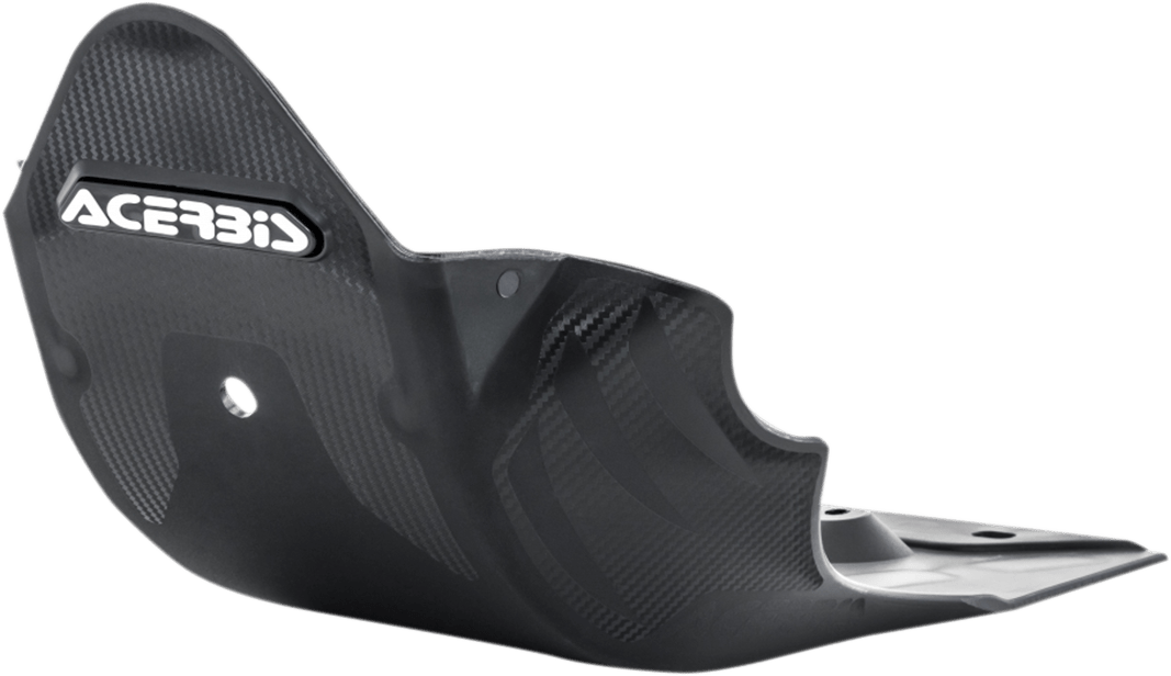 Acerbis 2690690001 black MX-style skid plate for 2018-2024 Yamaha YZ250F and YZ450F motocross and enduro motorcycles.