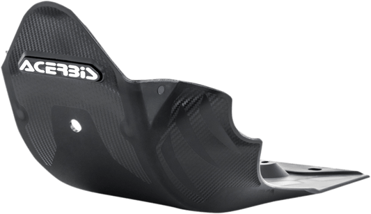 Acerbis 2690690001 black MX-style skid plate for 2018-2024 Yamaha YZ250F and YZ450F motocross and enduro motorcycles.