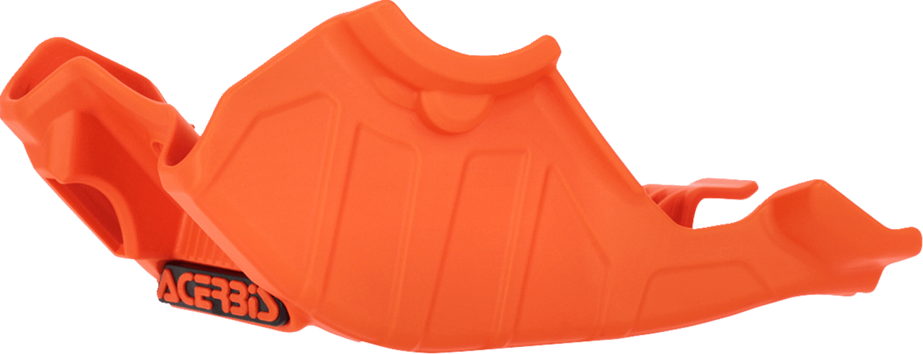 Acerbis OEM KTM Orange Polypropylene Skid Plate for 2024-2025 KTM 50 SX, Husqvarna TC 50, and Gas Gas MC 50 motocross bikes