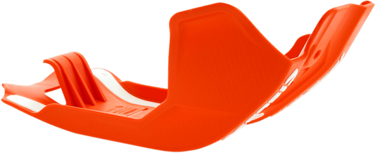 Acerbis 2630595226 orange skid plate for 2017-2019 KTM 450 EXC-F and 500 EXC-F dual-sport bikes.