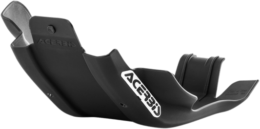 Acerbis 2688790001 black skid plate for 2017-2019 KTM 250/350 EXC-F and Husqvarna FE 250/350 dual-sport motorcycles.