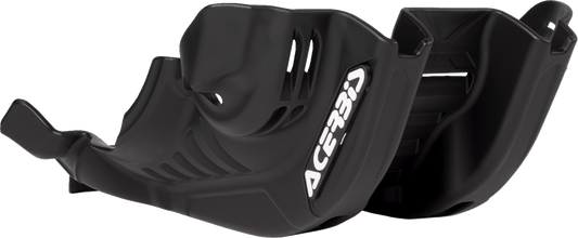 Acerbis Black Polypropylene Skid Plate for 2024-2025 Kawasaki KX450 motocross motorcycle