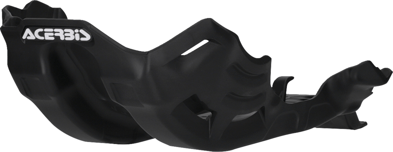 Acerbis Black Polypropylene Skid Plate for 2024-2025 Yamaha YZ250F, YZ250FX, and WR250F motorcycles