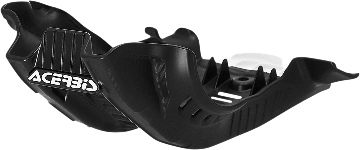 Acerbis 2791681007 white and black skid plate for 2019-2022 KTM, Husqvarna, and Gas Gas enduro and motocross bikes.