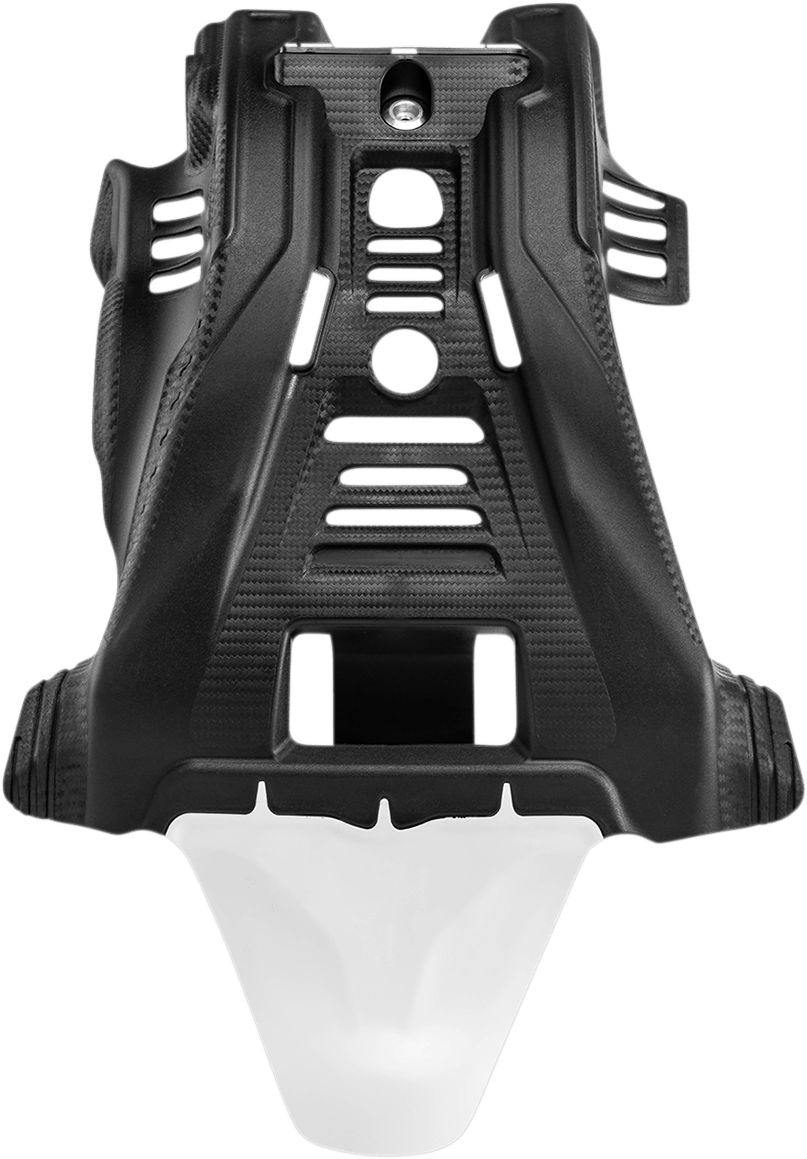 Acerbis 2780601007 white and black skid plate with integrated linkage guard for 2006-2025 Yamaha YZ125 dirt bikes.