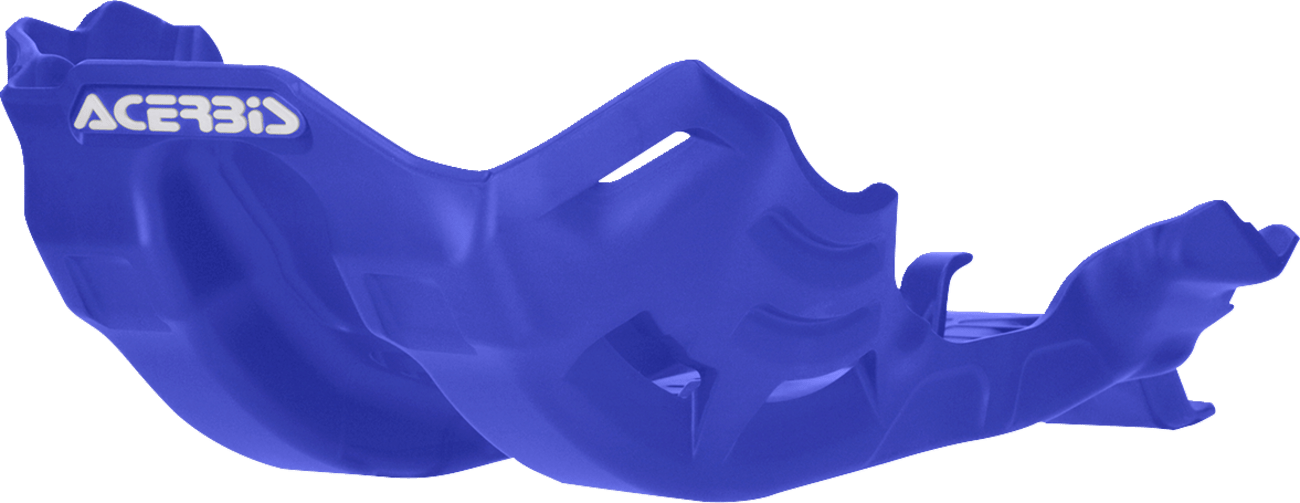 Acerbis Blue Polypropylene Skid Plate for 2024-2025 Yamaha YZ250F, YZ250FX, and WR250F motorcycles