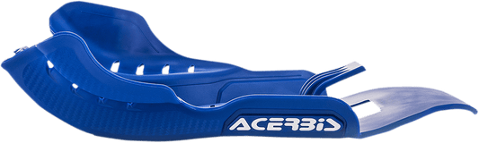 Acerbis 2449710003 blue skid plate for 2005-2025 Yamaha YZ250 and YZ250X two-stroke motocross bikes.