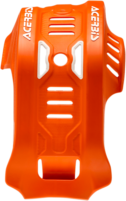 Acerbis 2791645321 Orange White Skid Plate KTM 500 EXC-F XCF-W - Moto-House MX