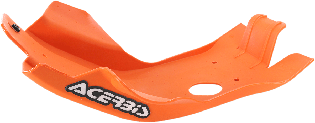 Acerbis 2421165226 orange skid plate for 2016-2018 KTM 250/350 SX-F and Husqvarna FC/FX 250/350 motocross bikes.