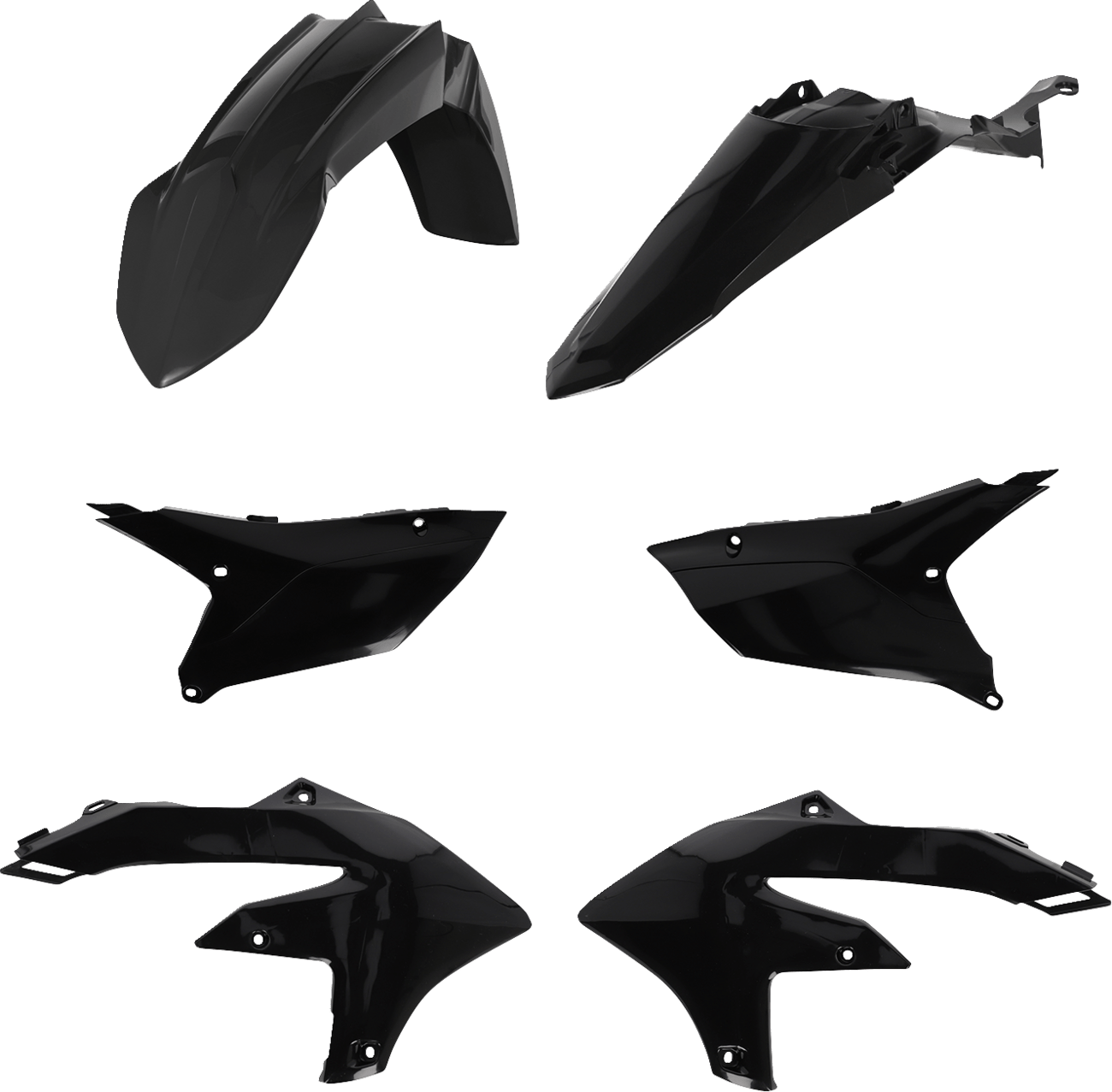 Acerbis Standard Body Kit 2985970001 Black – Fits 2024 Yamaha WR450F – OEM Plastic Kit Replacement - Moto - House MX