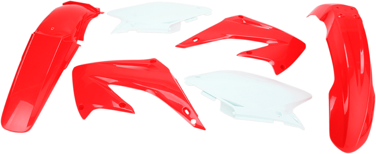 Acerbis 2040950206 Standard Body Replacement Plastic Kit in '05 OEM Red and White for 2004-2007 Honda CR125R and CR250R motorcycles