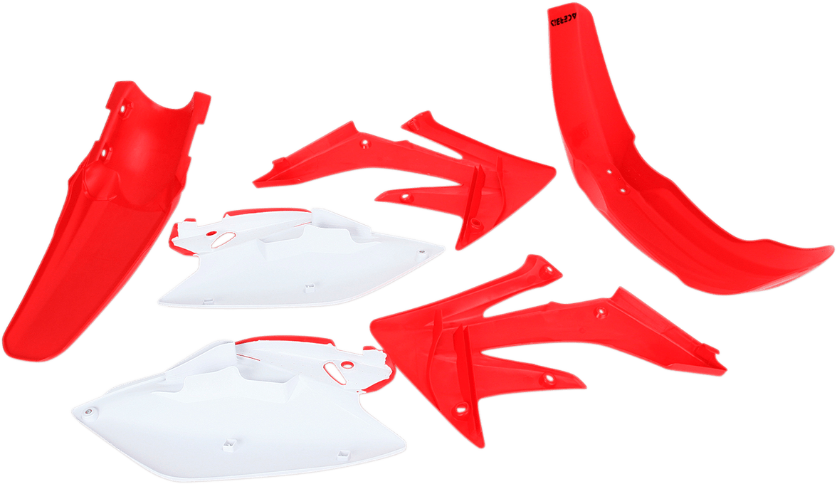 Acerbis 2041040215 Standard Body Replacement Plastic Kit in '06 OEM Red and White for 2006-2009 Honda CRF250R motorcycles