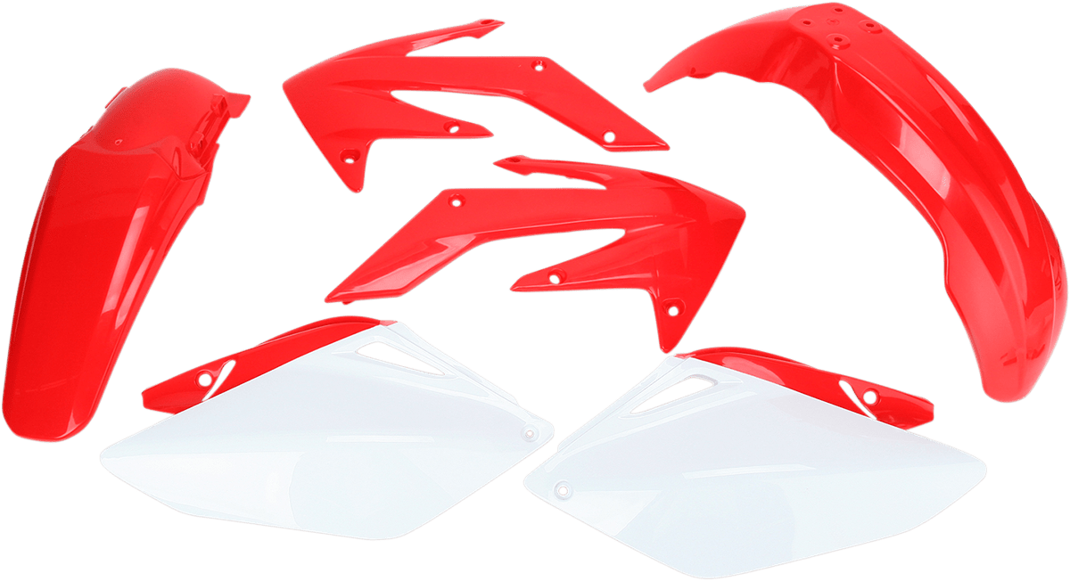 Acerbis 2041040215 Standard Body Replacement Plastic Kit in '06 OEM Red and White for 2006-2009 Honda CRF250R motorcycles