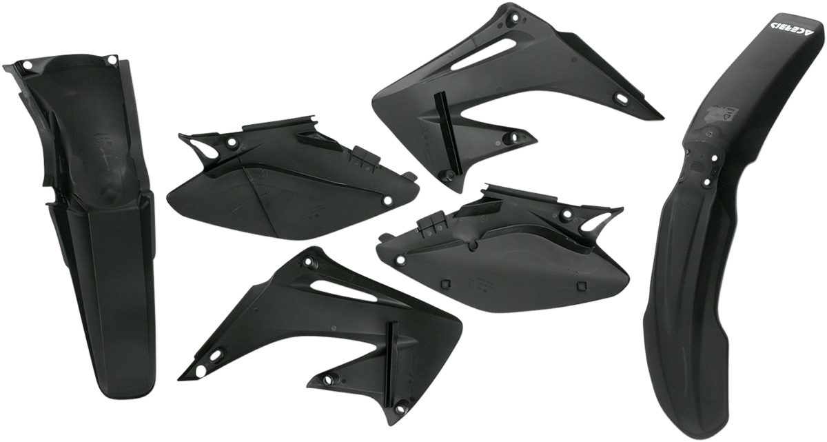 Acerbis 2040950001 Standard Body Plastic Kit in Black for 2004-2007 Honda CR125R and CR250R