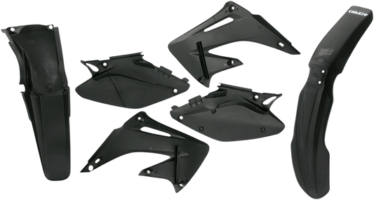 Acerbis 2040950001 Standard Body Plastic Kit in Black for 2004-2007 Honda CR125R and CR250R