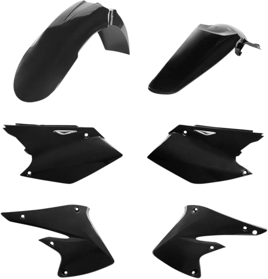Acerbis 2041110001 Standard Body Replacement Plastic Kit in Black for 2004-2005 Kawasaki KX250F