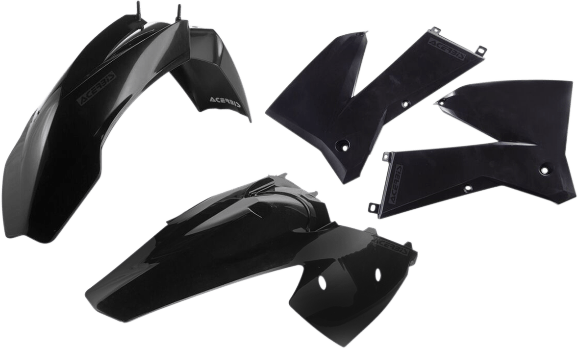 Acerbis 2071130001 Standard Body Replacement Plastic Kit in Black for 2005-2007 KTM off-road motorcycles