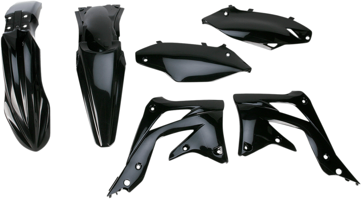 Acerbis 2314190001 Standard Body Replacement Plastic Kit in Black for 2013-2015 Kawasaki KX450F.