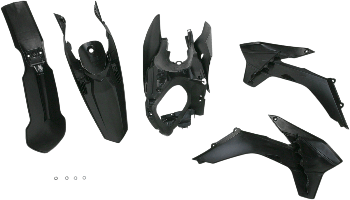 Acerbis 2314310001 Standard Body Replacement Plastic Kit in Black for 2013-2016 KTM SX/XC