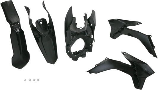 Acerbis 2314310001 Standard Body Replacement Plastic Kit in Black for 2013-2016 KTM SX/XC