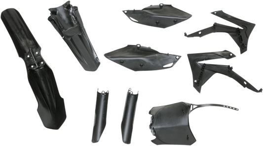 Acerbis 2314410001 Full Replacement Plastic Kit in Black for 2013-2017 Honda CRF250R and CRF450R models.