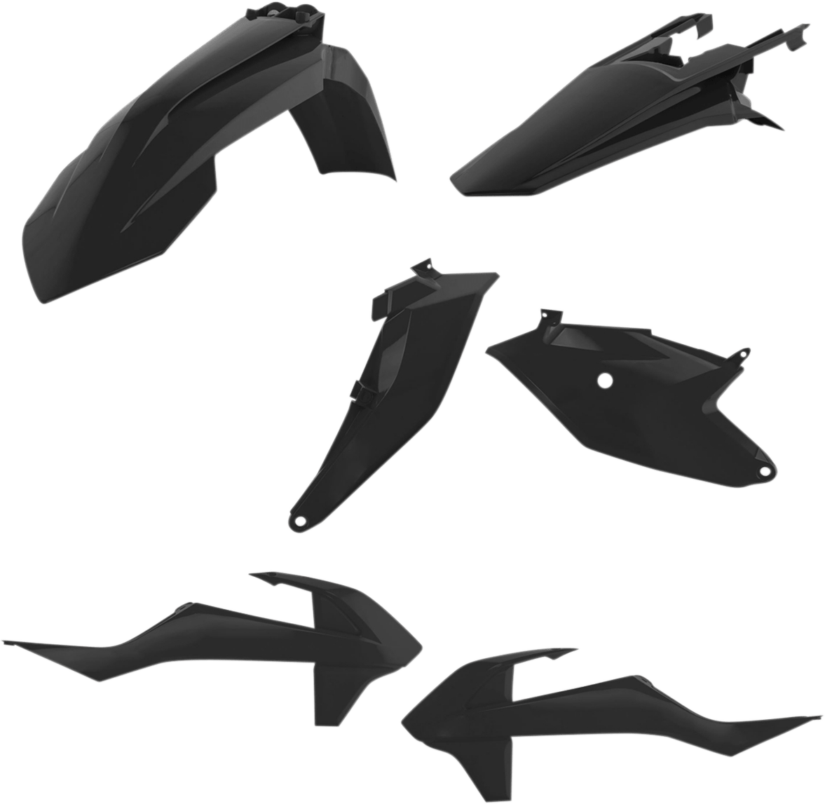 Acerbis 2686010001 Standard Body Replacement Plastic Kit in Black for 2018-2024 KTM 85 SX, Husqvarna TC85, and Gas Gas MC 85 motorcycles