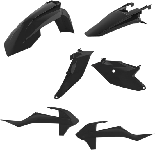 Acerbis 2686010001 Standard Body Replacement Plastic Kit in Black for 2018-2024 KTM 85 SX, Husqvarna TC85, and Gas Gas MC 85 motorcycles