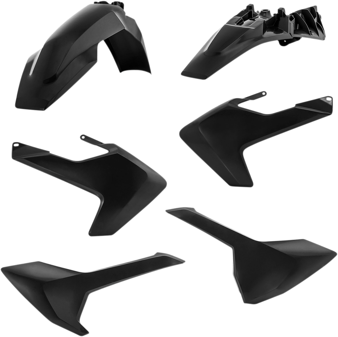 Acerbis 2686450001 Standard Body Replacement Plastic Kit in Black for 2018-2024 Husqvarna TC85 motorcycles