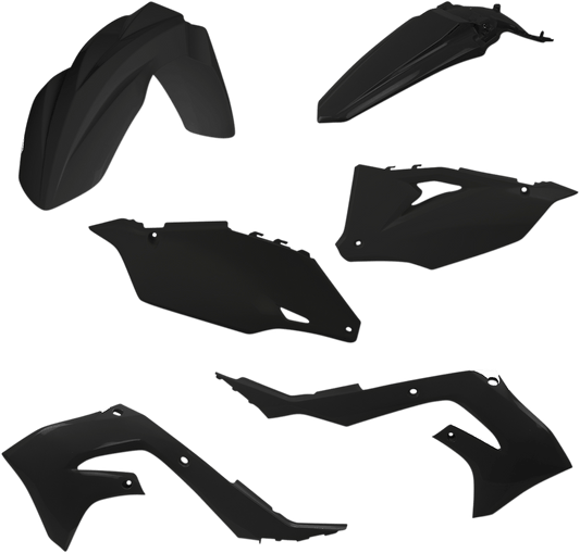 Acerbis 2736280001 Standard Replacement Plastic Kit in Black for 2019-2024 Kawasaki KX