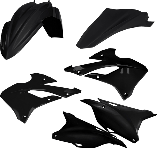 Acerbis 2936140001 Standard Body Replacement Plastic Kit in Black for 2022-2025 Kawasaki KX85 and KX112 motorcycles