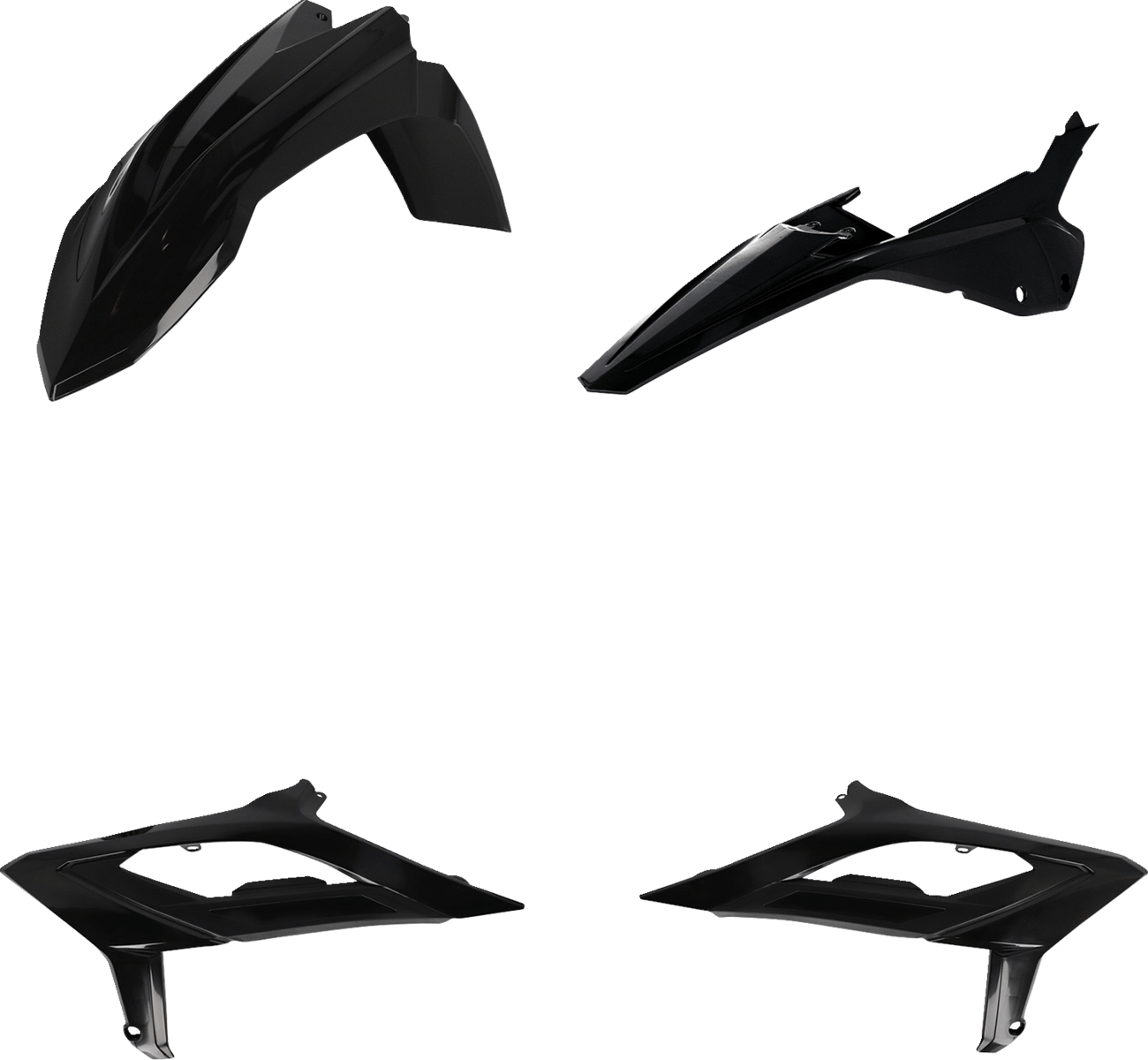 Acerbis 2979650001 Standard Body Replacement Plastic Kit in Black for 2023-2024 Beta 300 RX motorcycles
