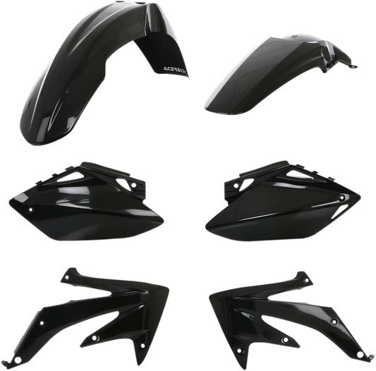 Acerbis 2082050001 Standard Body Replacement Plastic Kit in Black for 2007-2008 Honda CRF450R motorcycles