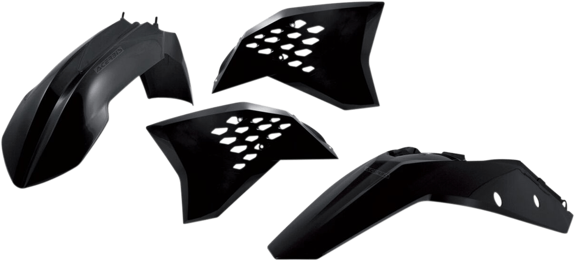 Acerbis 2082030001 Standard Body Replacement Plastic Kit in Black for 2007-2010 KTM SX and XC motorcycles