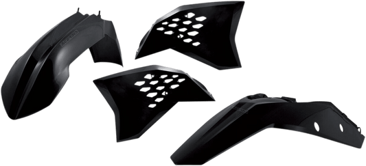 Acerbis 2082030001 Standard Body Replacement Plastic Kit in Black for 2007-2010 KTM SX and XC motorcycles