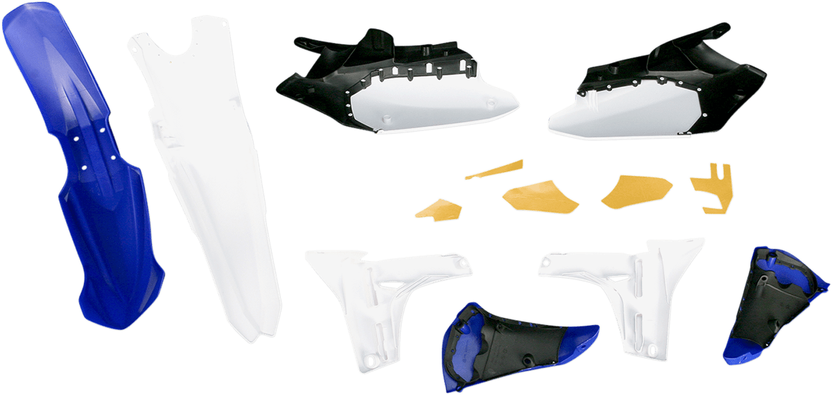 Acerbis 2171883713 Standard Body Replacement Plastic Kit in YZ Blue, Black, and White for 2010-2013 Yamaha YZ450F