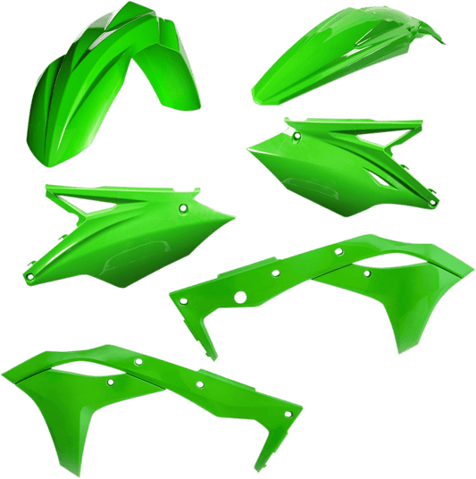 Acerbis 2685810006 Standard Body Replacement Plastic Kit in Green for 2018-2020 Kawasaki KX250 and KX250F motorcycles