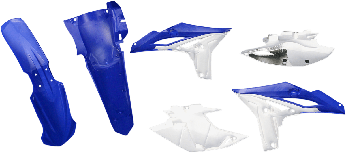 Acerbis 2314133593 Standard Body Replacement Plastic Kit in YZ Blue and White for 2012-2015 Yamaha WR450F