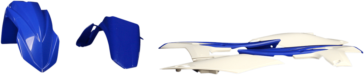 Acerbis 2314133593 Standard Body Replacement Plastic Kit in YZ Blue and White for 2012-2015 Yamaha WR450F